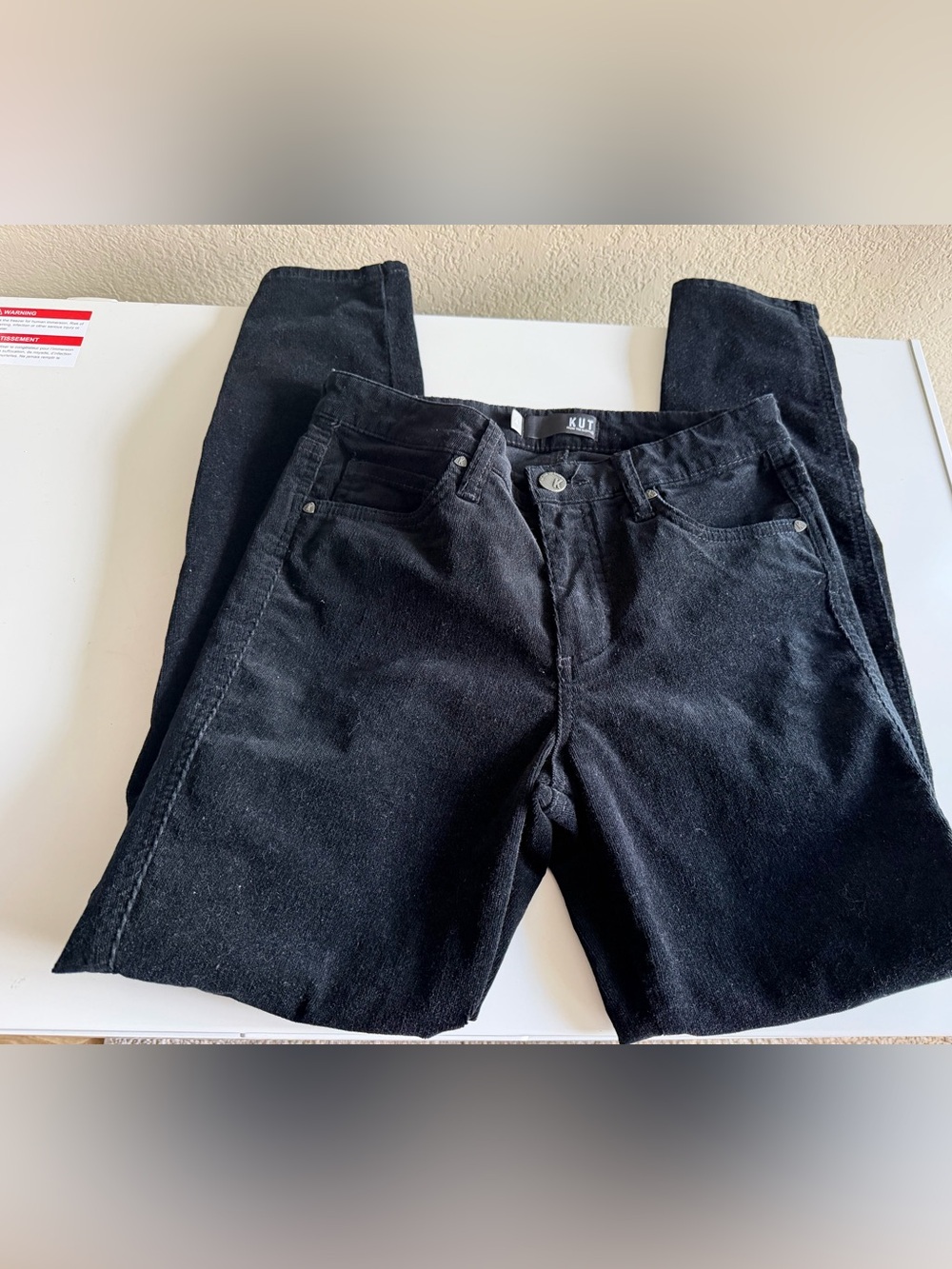 Kut from the Kloth Diana Fab Ab Skinny Jeans Black Size 4 - Picture 3 of 4